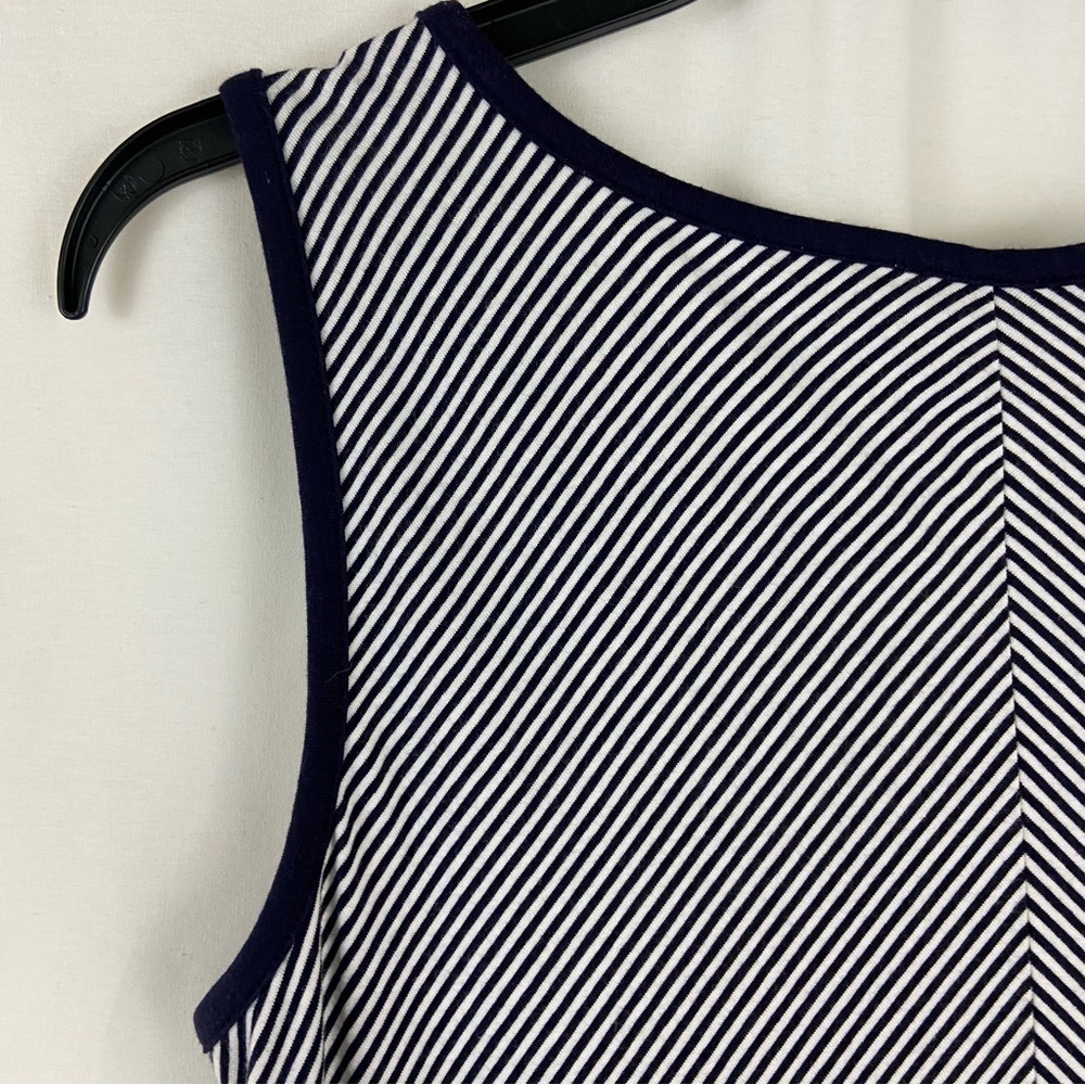 Talbot’s Pieced Navy and White Striped Tank Maxi Dress Size Petite Medium - Picture 8 of 8